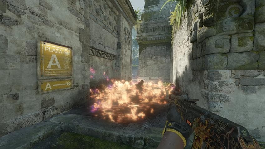 Ancient Wallbang with the M4A1