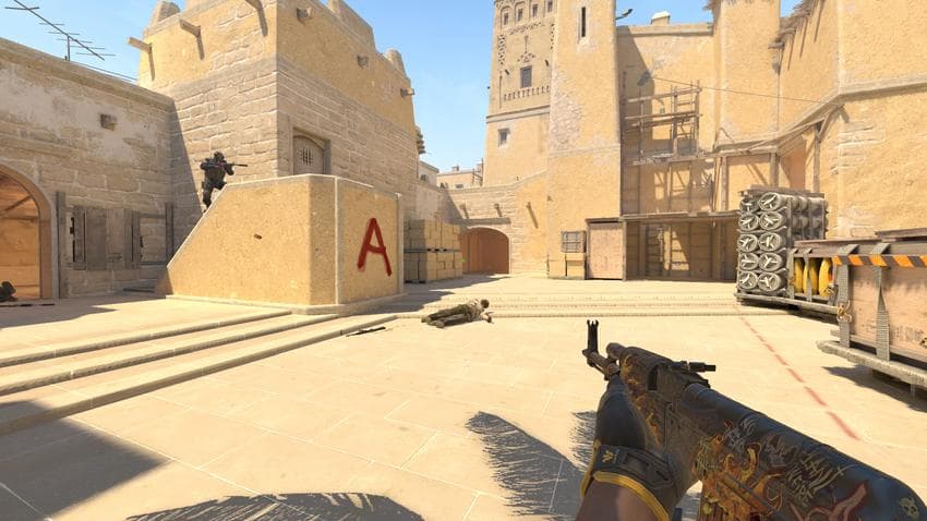 Jumping on Mirage with M4 and AK
